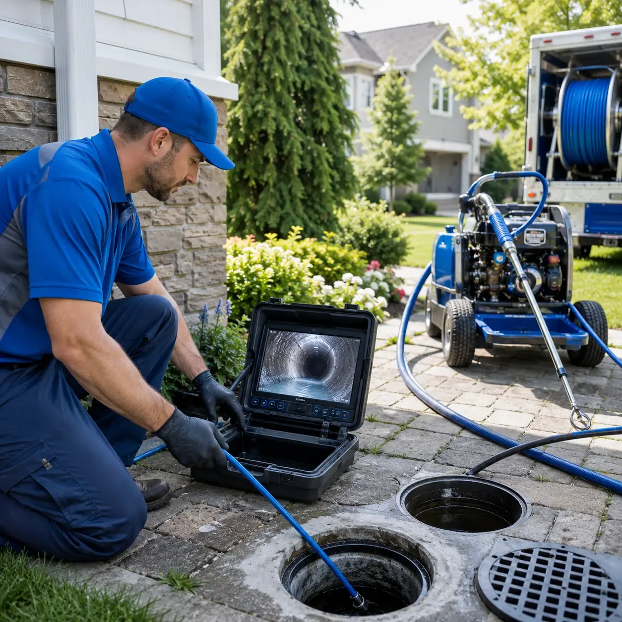 Outdoor drain cleaning professionals serving Prospect Park, PA